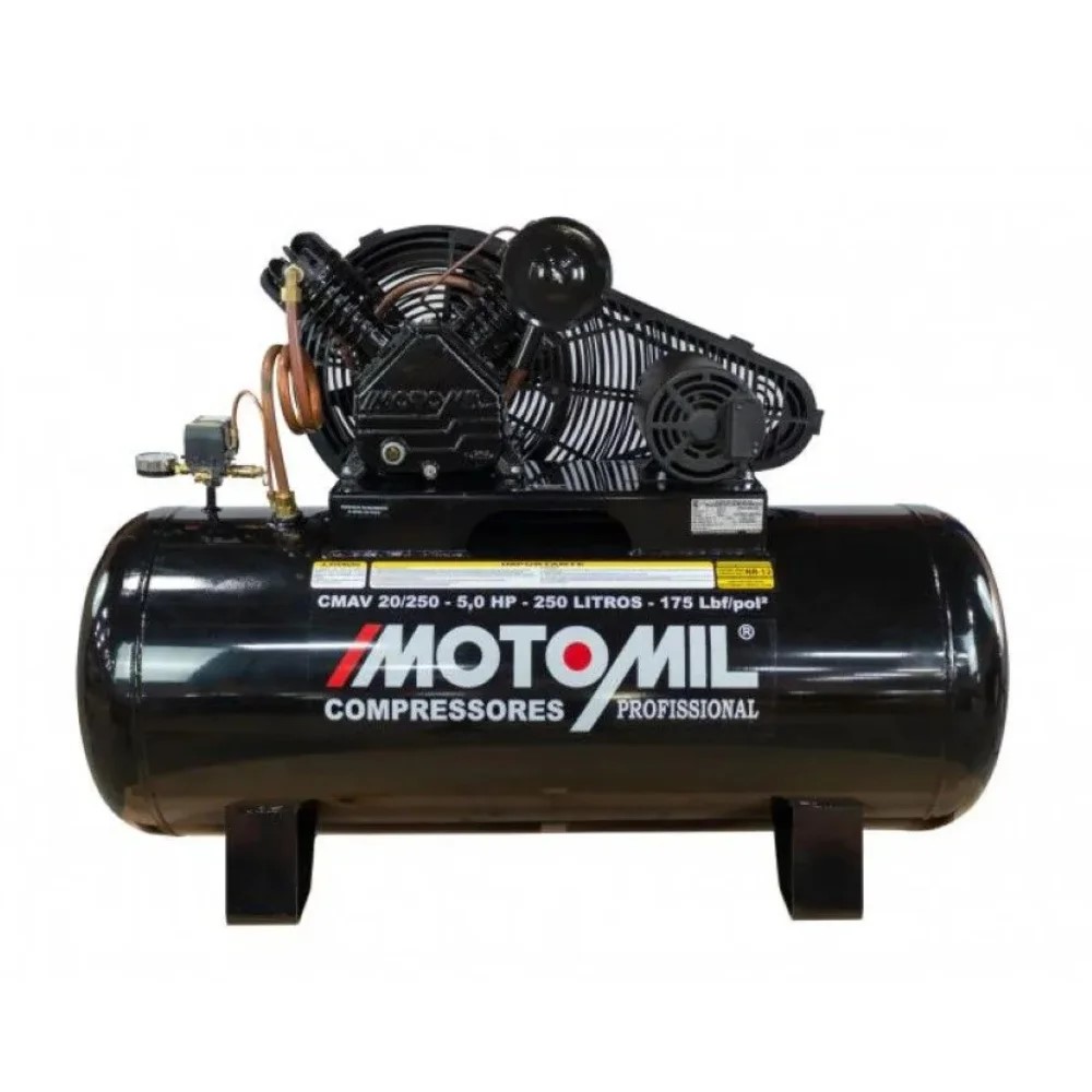 COMPRESSOR DE AR CMAV 20/250 250L 5HP  20 PCM 175 PSI  TRIF